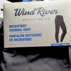 NEW - Women's Microfibre Thermal Pants - Black, Size: Medium